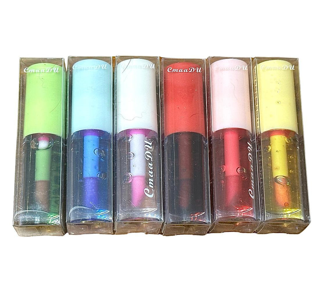 Color-Changing Lip Gloss, 6 Pack, Fruit Flavors, Lip Lacquer, Glossy Item T13
