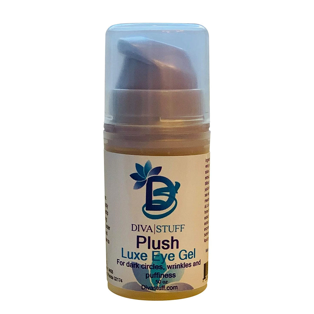 Plush Luxe Eye Gel For Dark Circles, Bags, Puffines and Wrinkles, With Gota Kola, Ginko bilboa, Cucumber, Blue Agave and Much More
