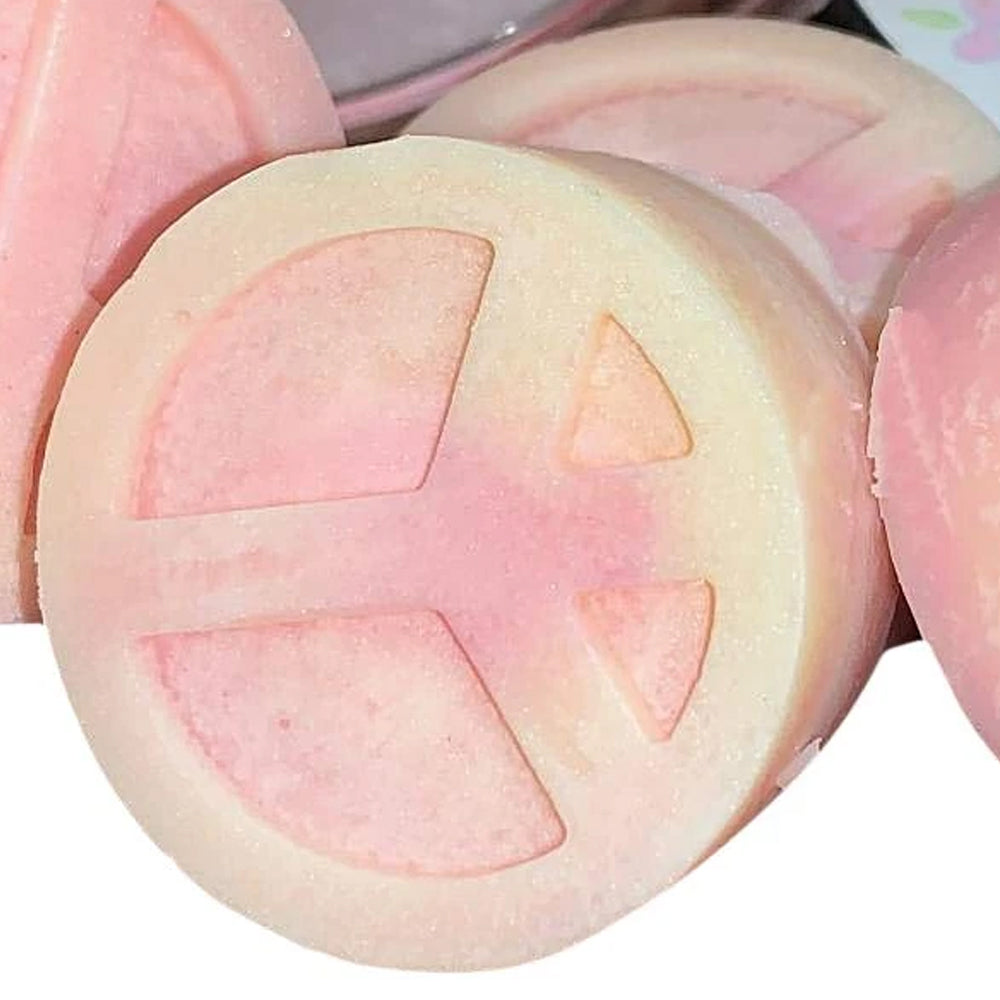 Groovy Peace Signs Skin Softening Slow Melt Bath Melts With Cocoa Butter and Shea Butter
