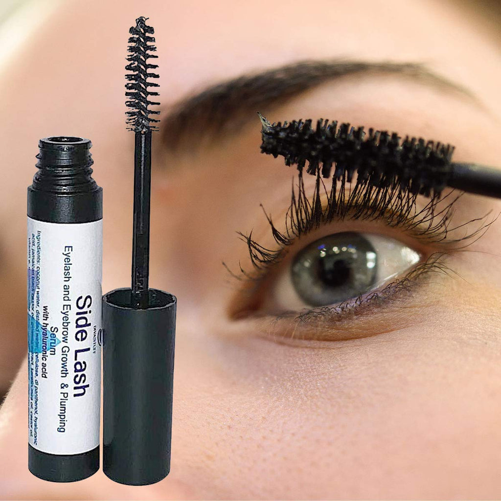 Side Lash By Diva Stuff,For Longer, Thicker, Fuller & Healthier Lashes,New Eyelash & Eyebrow Growth Serum With Hyaluronic Acid, Ginseng Extract, Jamaican Black Castor Oil, Vitamin E and Much More