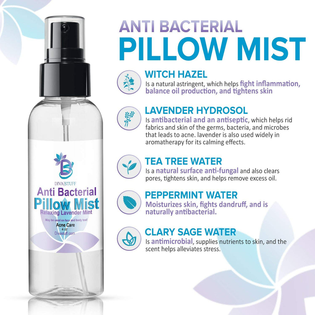 Anti-Bacterial Pillow Mist - Lavender 4 oz