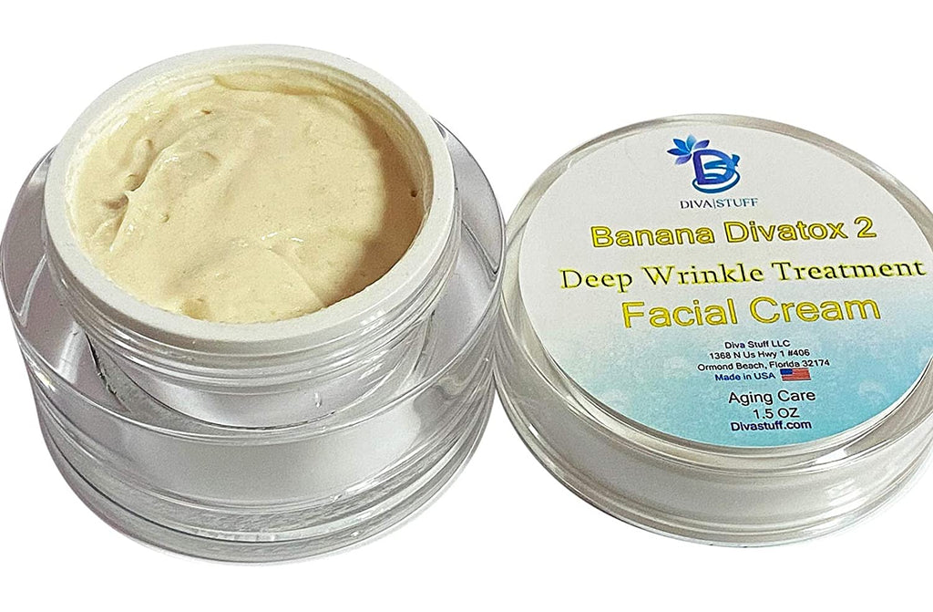 Banana Divatox 2! Superior Deep Wrinkle Facial Treatment and Night Cream, Plumping and Smoothing, Diva Stuff 1.5 oz
