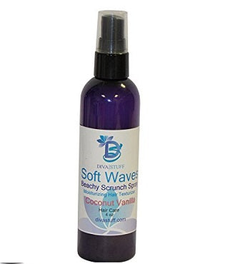 Soft Waves Beachy Scrunch Spray, Moisturizing Hair Texturizer, Coconut Vanilla