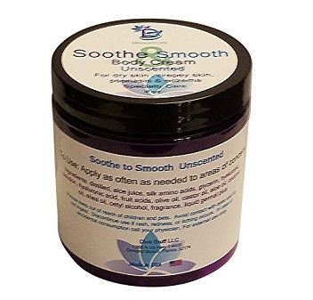 Soothe And Smooth, Extra Dry Skin, Crepey Skin, Eczema, Psoriasis and Damaged Skin Cream, Unscented, 8oz Jar