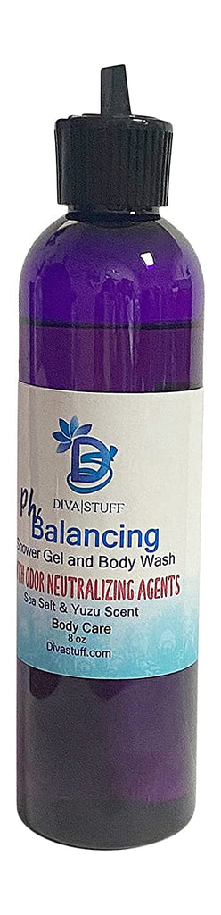 Ph Balancing Body Wash/Gel With Odor Neutralizing Agents, Sea Salt and Yuzu Scent, 8oz