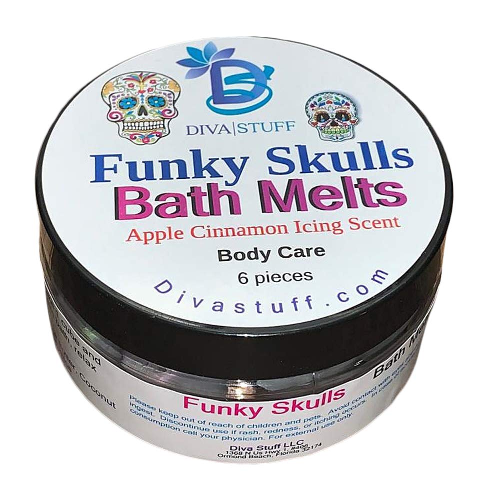 Funky Skulls Skin Softening Slow Melt Bath Melts With Cocoa Butter and Shea Butter