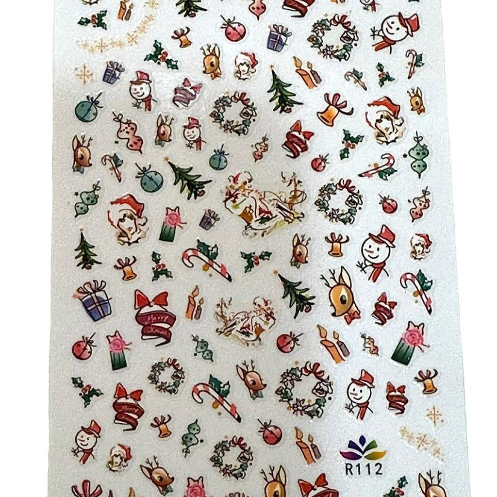 Flirty Findz Christmas Nail Art, Decals and Stickers, Item J69