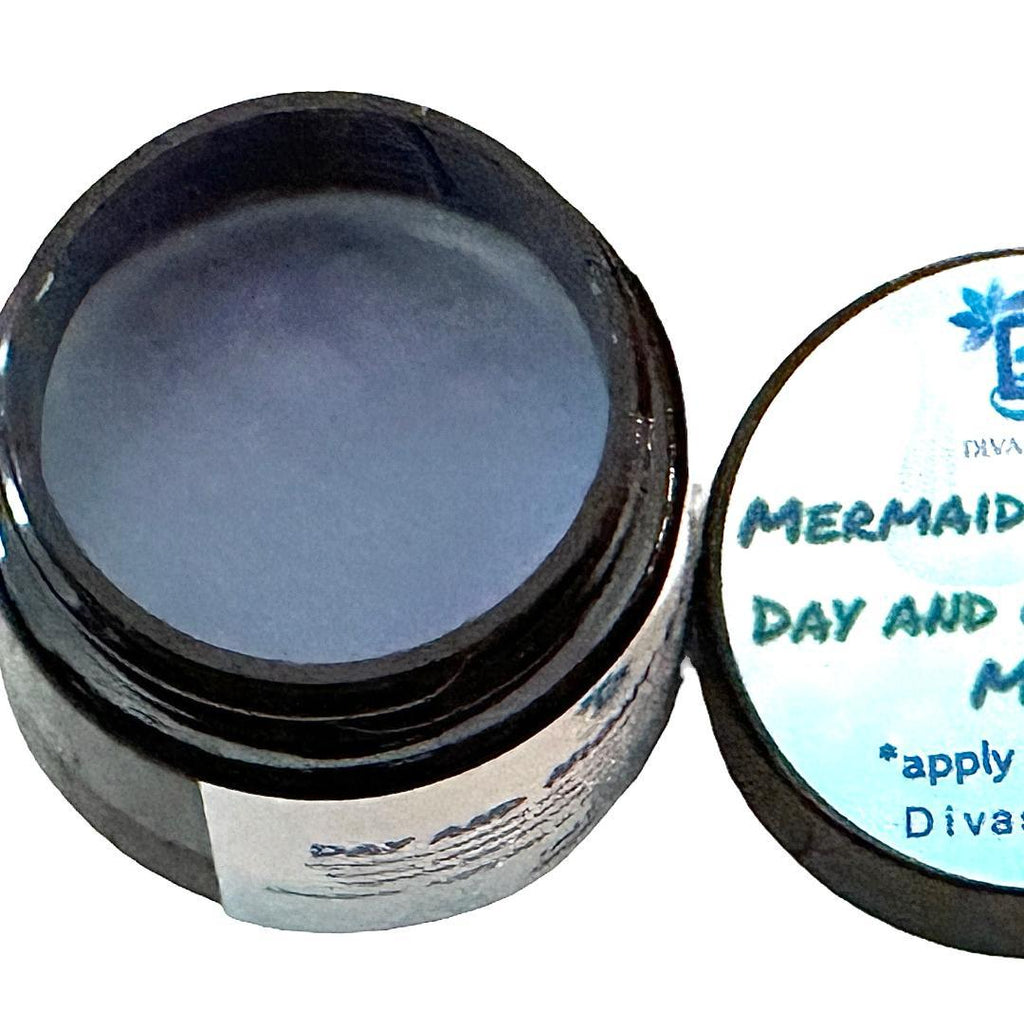Lip Mask, Day and Night, Mermaid Frosting, With Hyaluronic Acid, Cupuacu Butter, Aqua Seal Coconut, Vitamin E and More, By Diva Stuff