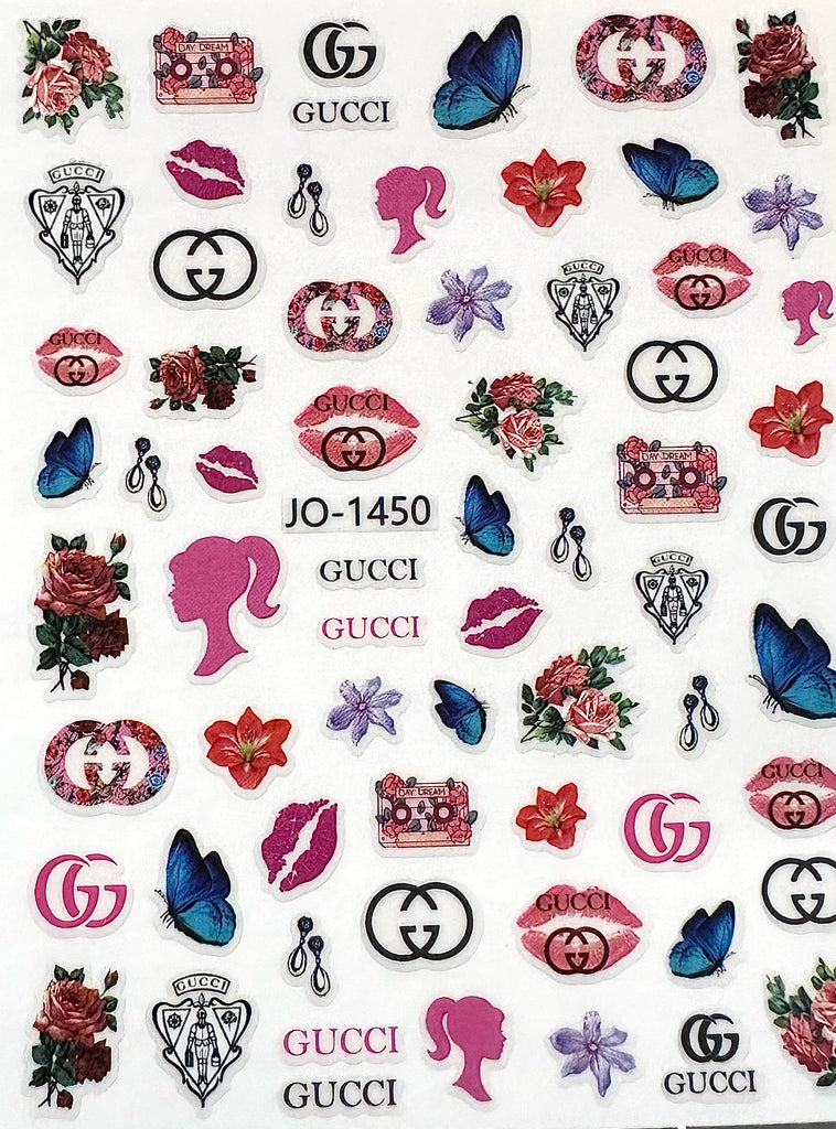 Nail Decals, Item #G29, For Real and Fake Nails