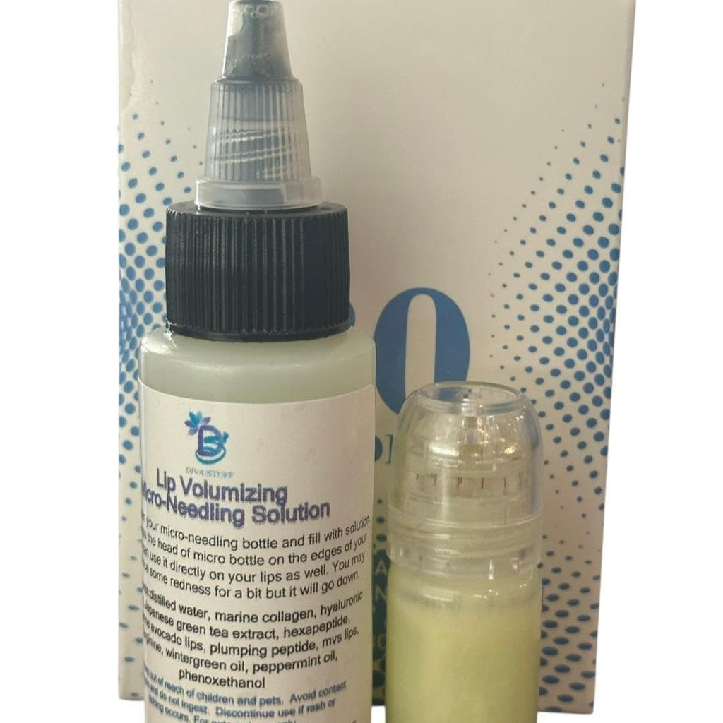 Lip Volumizing Micro-NeedIing Serum Solution and Applicator By Diva Stuff,