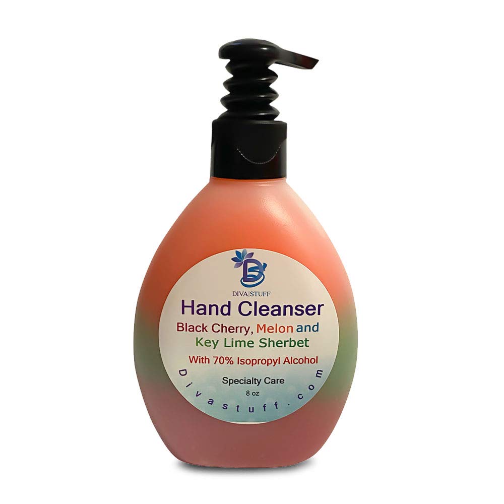 Waterless Hand Cleanser 8 Oz - Black Cherry Key Lime and Melon Sherbet (Packaging may vary)