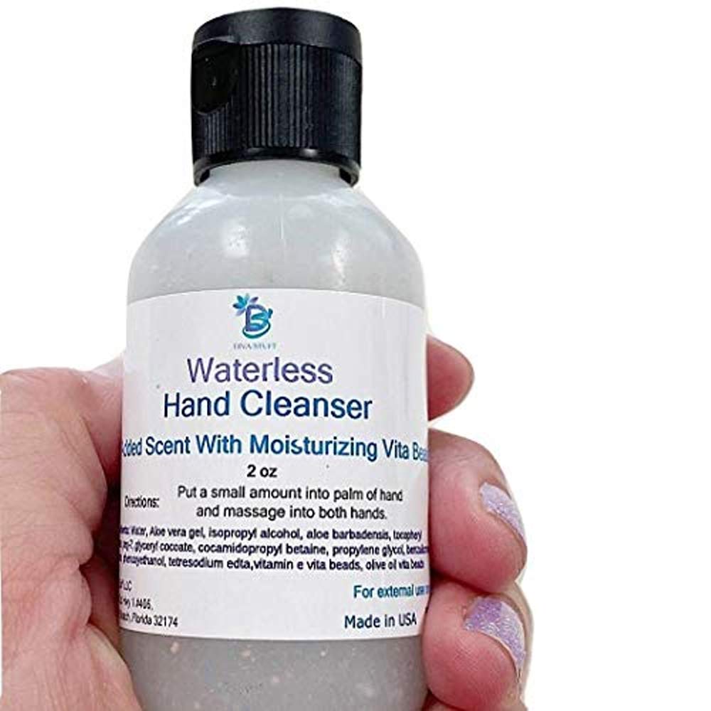 Waterless Hand Cleanser and Sanitizer, With Vita Beads, Unscented