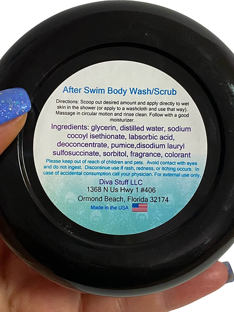 After Swim Wash and Scrub, Deodorizes, Neutralizes and Moisturizes , Helps to Eliminate Rashes and Rid the Skin Of the Smell of Chlorine ,Fresh Lemon Sugar Scent