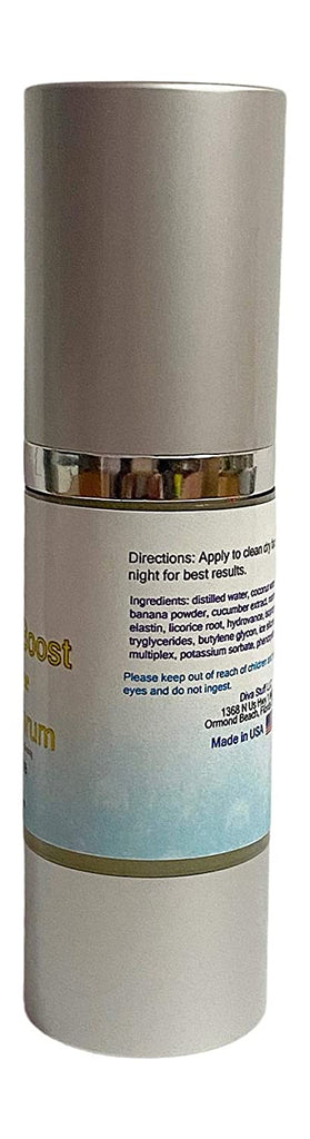 Banana Boost Oil Free Facial Serum, Superior Hydration Without Oil, Smoothing, Plumping, and Firming By Diva Stuff
