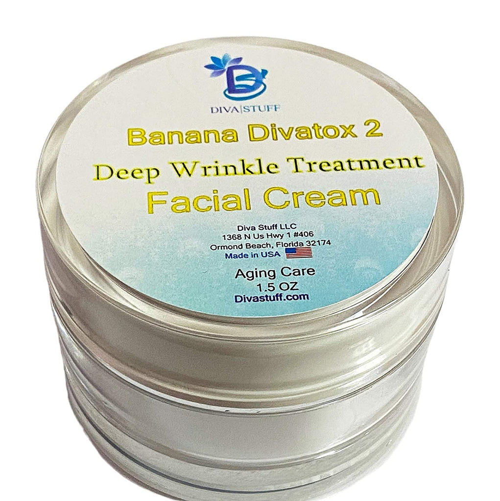 Banana Divatox 2! Superior Deep Wrinkle Facial Treatment and Night Cream, Plumping and Smoothing, Diva Stuff 1.5 oz