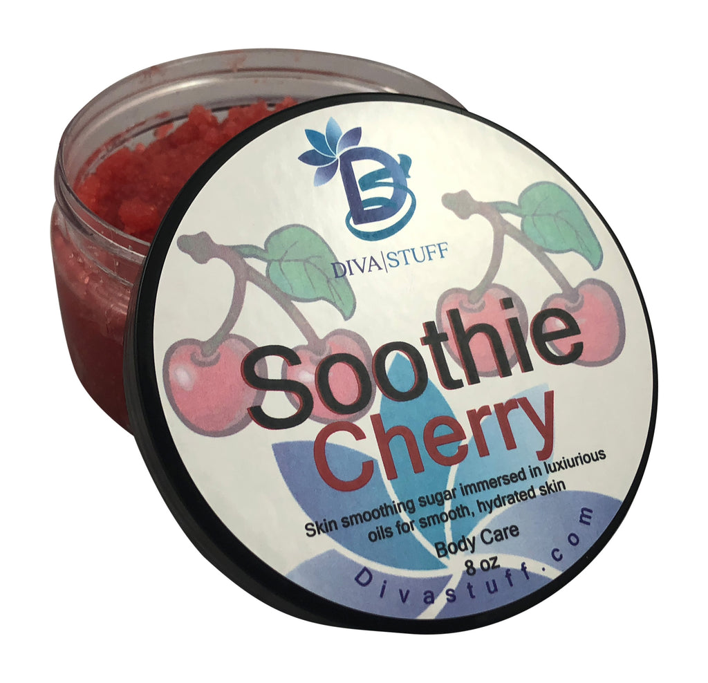 Cherry Soothie! Scrub For Dry Skin, Non Foaming, 8oz Jar