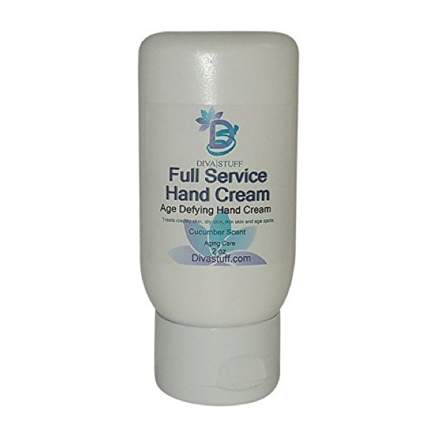 Full Service Age Defying Hand Cream, For Crepey Skin, Age Spots, Thinning Skin and Dry Skin, Cucumber Scent
