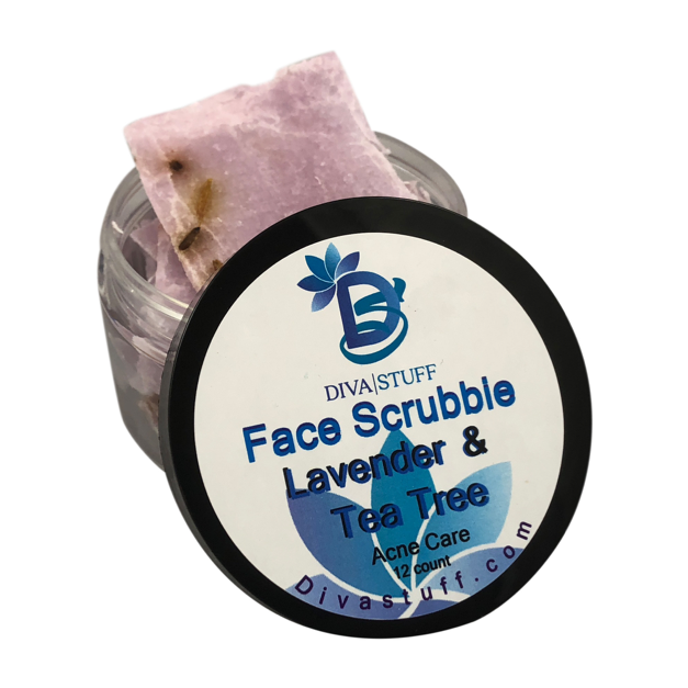 Lavender & Tea Tree Oil Face Scrubbies, Single Use Face Wash Cloths