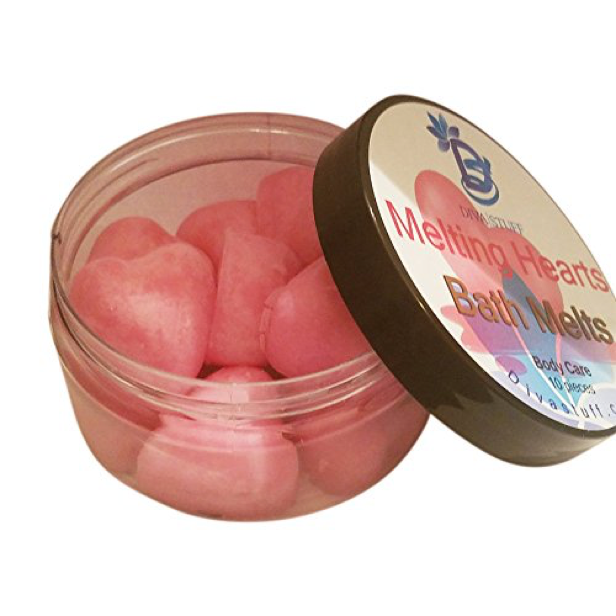 Melting Hearts Skin Softening Slow Melt Bath Melts With Cocoa Butter and Shea Butter