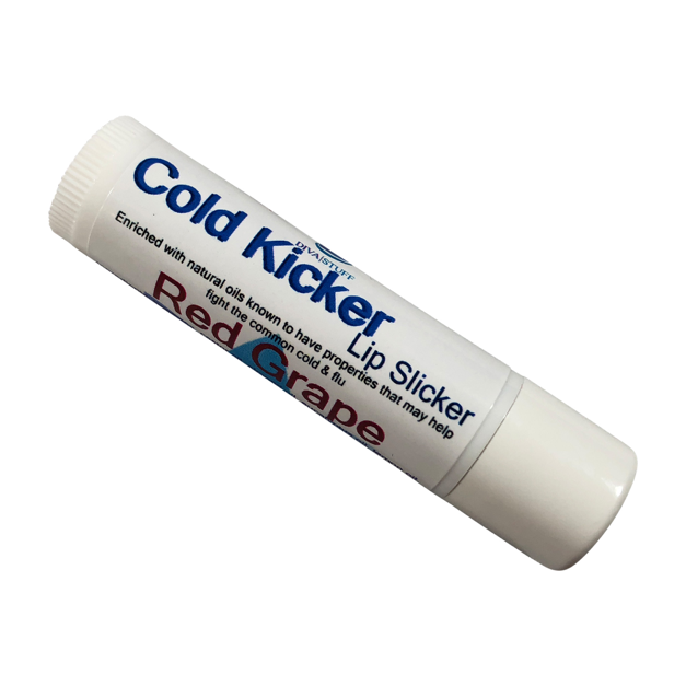 Cold Kicker Lip Slicker, Red Grape Flavor ,soothing and Nourishing,menthol Action