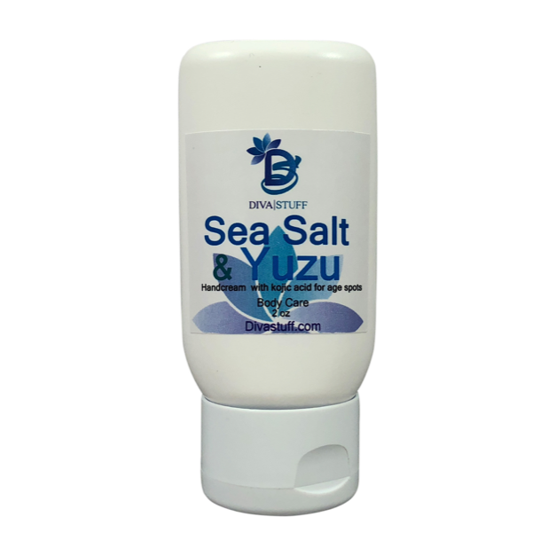 Nourishing Hand Cream with Kojic Acid for Sun and Age Spots, Sea Salt and Yuzu Scent