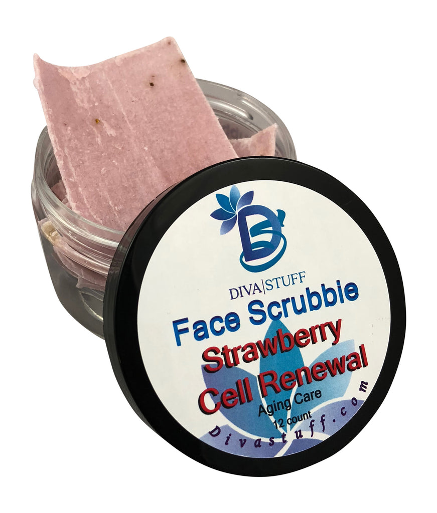 Strawberry Cell Renewal Face Scrubbie