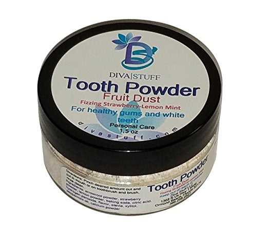 Fruit Dust Tooth Powder For Whiter and Healthier Teeth With Strawberry Powder