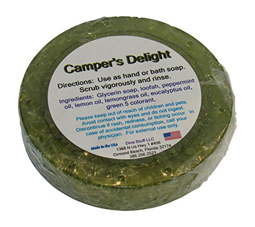 A Camper's Delight Exfoliating Travel Size Soap Bar By Diva Stuff