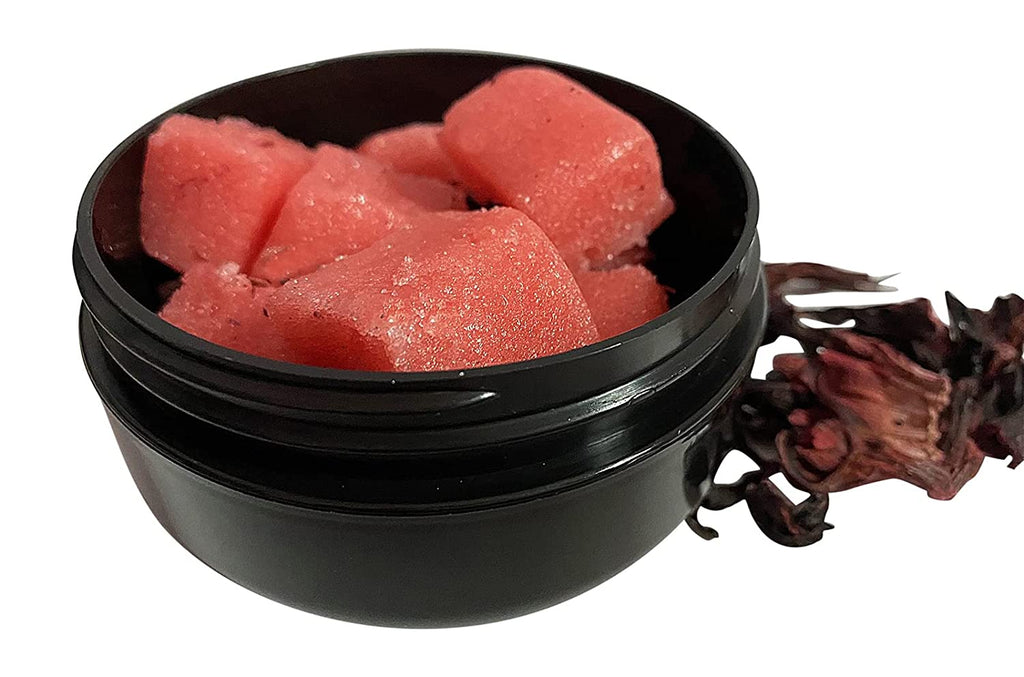 Hibiscus Lift Self Tanning Super Set For The Body, Scrub and Cream, 4 oz Jars, By Diva Stuff