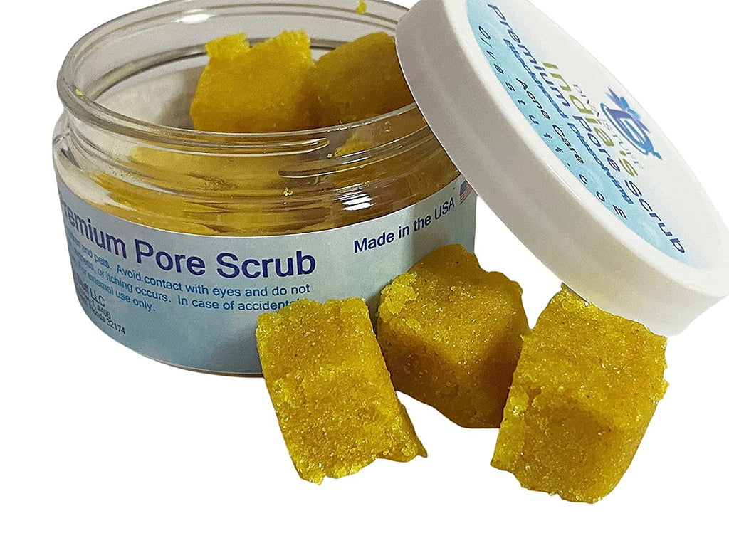 India's Premium Pore Scrub, For Blackheads, Whiteheads and Clogged Pores, With Turmeric, Sugar and Lemongrass, By Diva Stuff