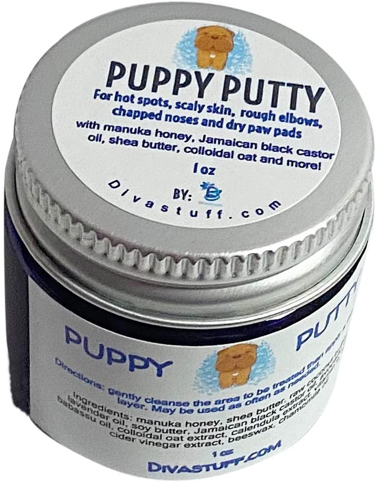 Diva Stuff Puppy Putty for Hot Spots, Scaly Skin, Rough Elbows, Chapped Noses and Dry Paw Pads