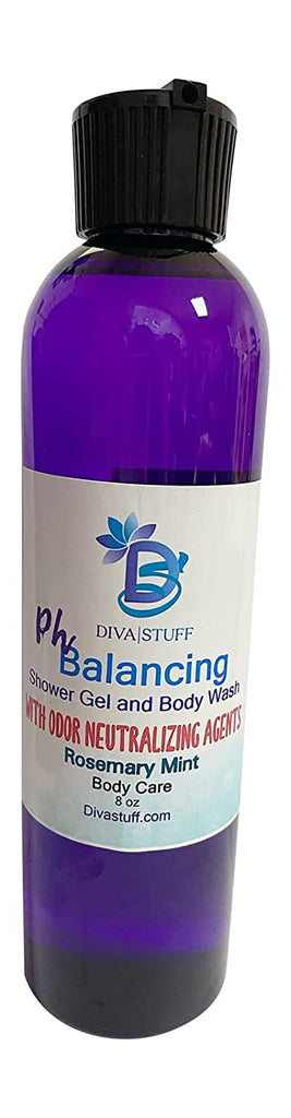 Ph Balancing Body Wash/Gel With Odor Neutralizing Agents, Rosemary Mint Scent, 8oz