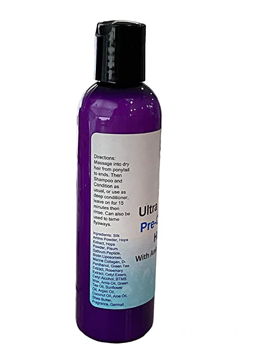 Ultra Moisturizing Pre-Conditioner and Hair Mask, Use Before Shampooing, With Amla Oil and Hops Extract, Diva Stuff, 4 oz