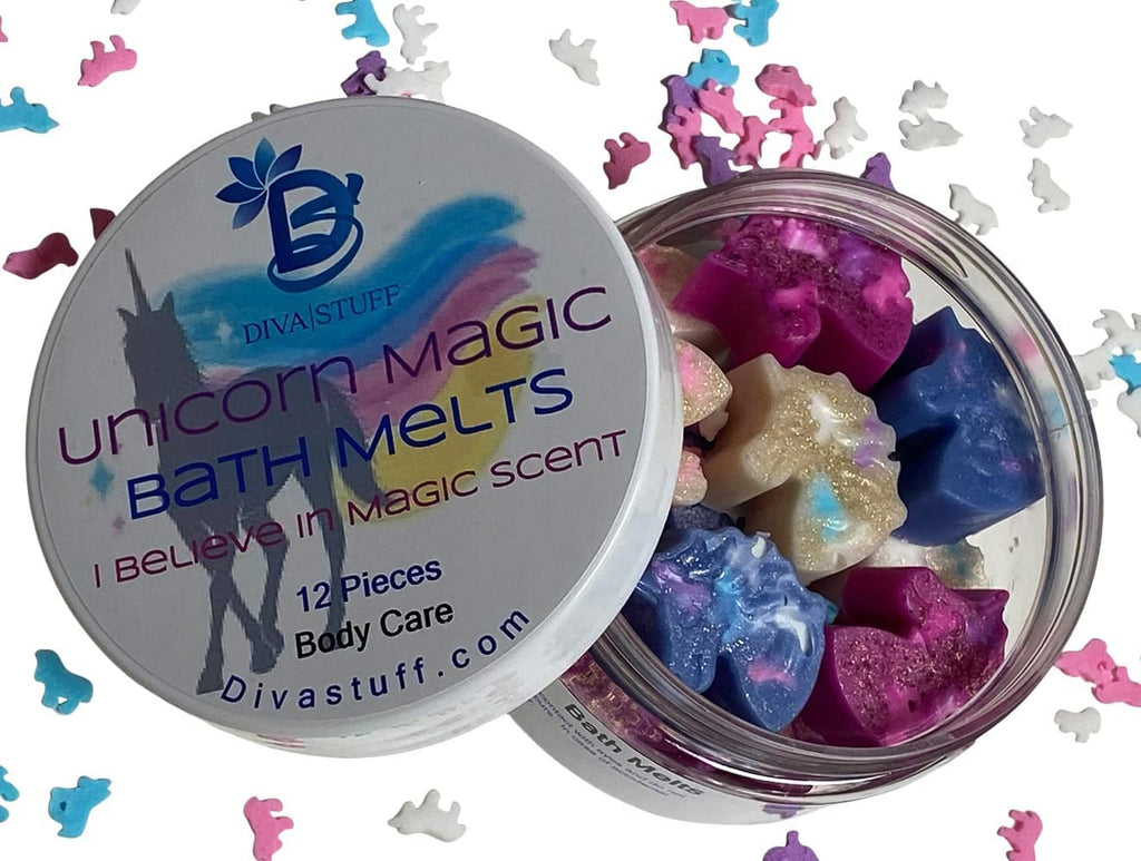 Cute As Can Be Unicorn Believe in Magic Scented Bath Melts, Moisturizing, Fun and Smells Great, by Diva Stuff